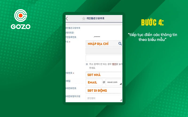 Cách đăng ký mã số thông quan cá nhân khi gửi hàng Việt - Hàn