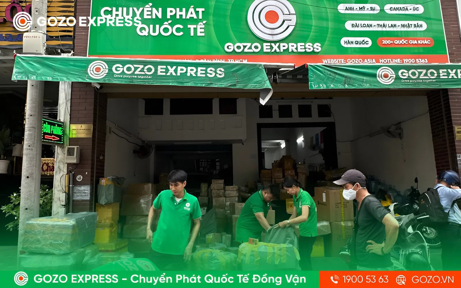 Quy trình gửi hàng đi Mỹ tại GOZO Express