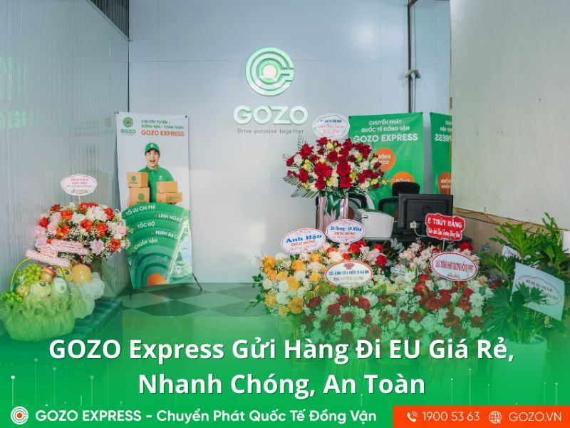 GOZO Express Gửi Hàng Đi EU Giá Rẻ, Nhanh Chóng, An Toàn