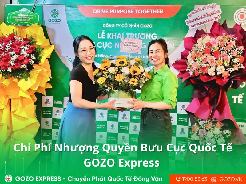 Chi Phí Nhượng Quyền Bưu Cục Quốc Tế GOZO Express 