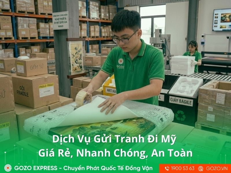 Dịch Vụ Gửi Tranh Đi Mỹ Giá Rẻ, Nhanh Chóng, An Toàn
