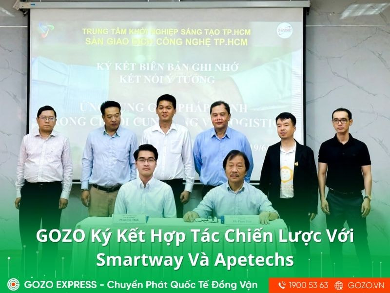 GOZO Ký Kết Hợp Tác Chiến Lược Với Smartway Và Apetechs, Thúc Đẩy Logistics Xanh Bằng Công Nghệ Số