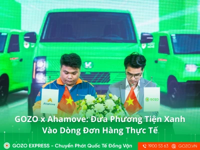 GOZO x Ahamove: Đưa Phương Tiện Xanh Vào Dòng Đơn Hàng Thực Tế
